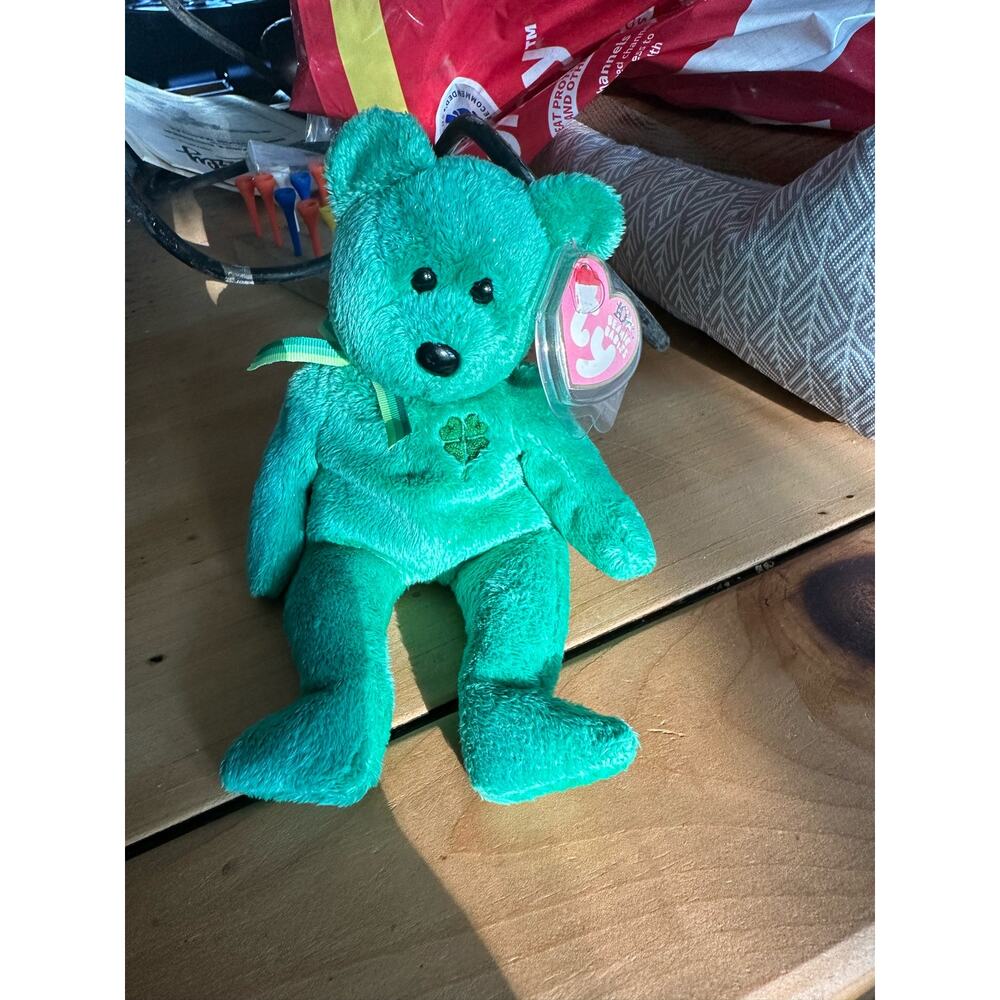 Vintage 2002 ‘10 Yrs.’ TY Beanie Baby Original DUBLIN with Hang Tag & Tush Tag